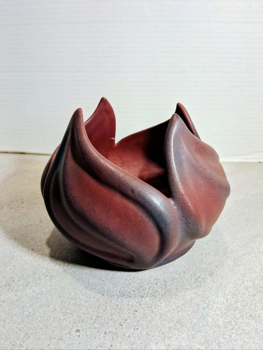 Van Briggle Tulip Mulberry Persain Rose Art Pottery Vase Vintage.